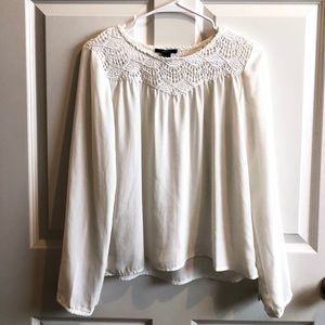 Cream Forever21 Blouse